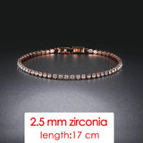 Rose Gold Wedding Bracelet For Women Party Friends Gift Jewelry - Genuine - Gemstone