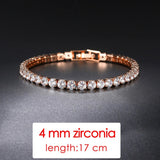 Rose Gold Wedding Bracelet For Women Party Friends Gift Jewelry - Genuine - Gemstone