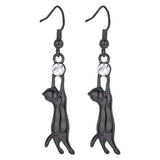Round Cute Pet Dangle Earrings Love Gift Animal Accessories Statement Jewelry - Gemstone Gold
