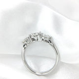 Round Moissanite Diamond Ring Engagement Wedding Jewelry - Genuine - Gemstone