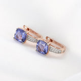 Tanzanite Gemstone Engagement Jewelry Set For Women Fine Jewelry - Genuine - Gemstone