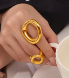 Unique Ziro Design Rings Women's Party Anniverssary Jewelry - Gemstone Gold