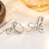 Vintage Crystal Round Stud Earrings Wedding White Zircon Jewelry - Gemstone Gold