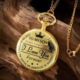 Vintage Roman Numerals Quartz Clock Pendant Necklace Gold Case Women - Genuine - Gemstone