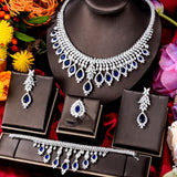 Vintage Green Emerald Jewelry Set For Women Wedding Jewelry Party Gift
