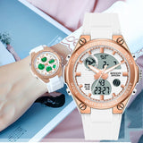 Luxury Rose Gold Watche For Women Wristwatch Waterproof Clock Jewelry