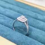  Full Inlaid White Zircon Wedding Ring Engagement Women Jewelry