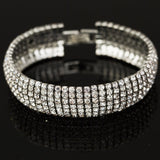 Luxury Full Gemstone Bracelet for Women Wedding Bridal Jewelry