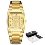 18K Yellow Gold Women Watch Women Bracelet Wrist Watch Jewelry