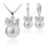 Geneuin Pearl Bridal Jewelry Sets Women Engagement Jewellery