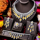 Vintage Green Emerald Jewelry Set For Women Wedding Jewelry Party Gift