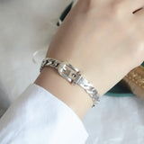 Vintage Belt Buckle 925S Bracelets Chain Women Party Jewelry Gifts