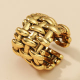 Luxury 18K Cross Ring Women Wedding Engagement Jewelry