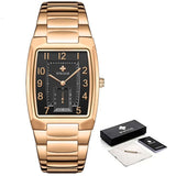 18K Yellow Gold Women Watch Women Bracelet Wrist Jewelry