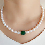 Natural Baroque Pearl Necklace Wedding Women Jewelry