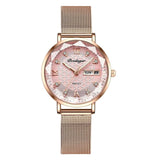 Women Luxury Wristwatch Watch Rose Gold Ladies Party Jewelry