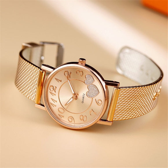 Silver Heart Women Watch Wristwatch Anniverssary Jewellery