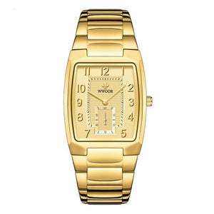 18K Yellow Gold Women Watch Women Bracelet Wrist Watch Jewelry