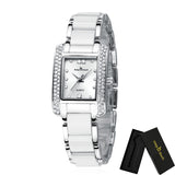  Luxury Square Diamond Watch Bracelet For Women Casual Jewelry