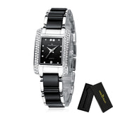  Luxury Square Diamond Watch Bracelet For Women Casual Jewelry