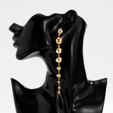 Gold Beads Ball Dangle Earrings for Women Anniverssary Jewelry