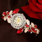 Luxury Rhinestone Women Watche Steel Bracelet Wrist Watch Clock