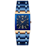 Luxury Black Gold Watch Quartz Watche Square Women Wristwatch