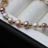 Natural Freshwater Pearl Bracelet Women Party Girl Bridal Jewelry