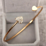 Leaf Arrow Triangle Heart Bracelet Bangle For Women Jewelry