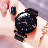 Women Starry Sky Belt Diamond Watch Magnet Buckle JEWELRY