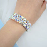 Bridal Full Gemstone Bracelet for Women Wedding Jewelry