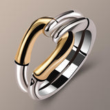 Vintage Style Gold Ring Retro Wedding Bands Engagement Women