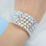 Bridal Full Gemstone Bracelet for Women Wedding Jewelry