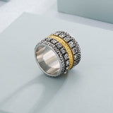 Roman Double Row Ring Zircon Classic Women Jewelry