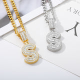 Cube Letter Pendant Necklace For Women Punk Party Jewelry