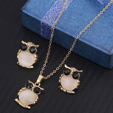 Water Drop Opal Gold Jewelry Set For Woman Wedding Jewelry