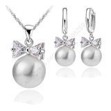 Geneuin Pearl Bridal Jewelry Sets Women Engagement Jewellery