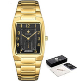 18K Yellow Gold Women Watch Women Bracelet Wrist Watch Jewelry