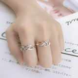 Inlaid Zircon Heart Ring For Women Wedding Anniverssary Jewelry