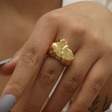 Luxury 18K Cross Ring Women Wedding Engagement Jewelry