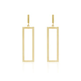 Luxury Rectangle Drop Earrings Women Party Wedding Jewelry