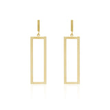 Luxury Rectangle Drop Earrings Women Party Wedding Jewelry