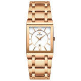 Luxury Black Gold Watch Quartz Watche Square Women Wristwatch