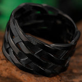 Vintage Weave Viking Ring Wedding Women Jewelry