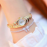 Luxury Bridal Wristwatche Women Rose Gold Wedding Jewelry