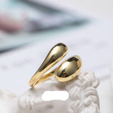 14K Gold Wide Open Ring for Women Anniverssary Jewelry