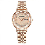 Women Luxury Wristwatch Watch Rose Gold Ladies Party Jewelry