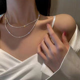 Big White Pearls Necklace For Women Gold Wedding Jewelry Gifts