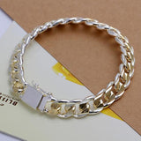 10mm Gold Chain Bracelet women wedding wedding birthday Jewelry