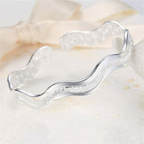 Double Line Wavy Bracelet for Women Bangle Jewelry